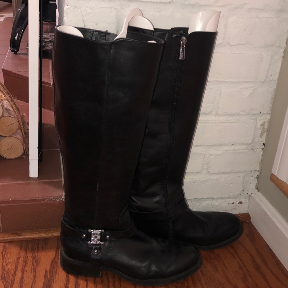 Vince Camuto black leather boots size 9